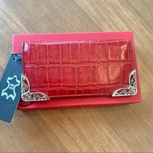 M.C. Red Leather Wallet, NWT